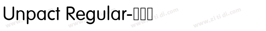 Unpact Regular字体转换